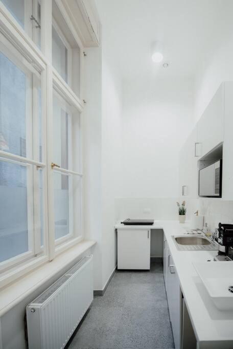 Apartment P77 New 4-bedrooms Piotrkowska Cale Miejsce 4 Z Lazienka I Kuchnia Na Korytarzu Budynku Lodz (Lodz)